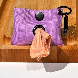 Lilac, Waterproof canvas, waste bag holder